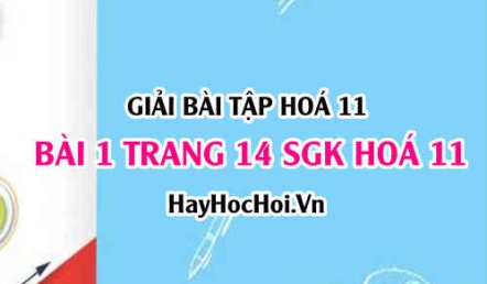 Giải bài 1 trang 14 SGK Hoá 11: Sự điện li của nước (H2O), khái niệm pH, chất chỉ thị Axit Bazơ